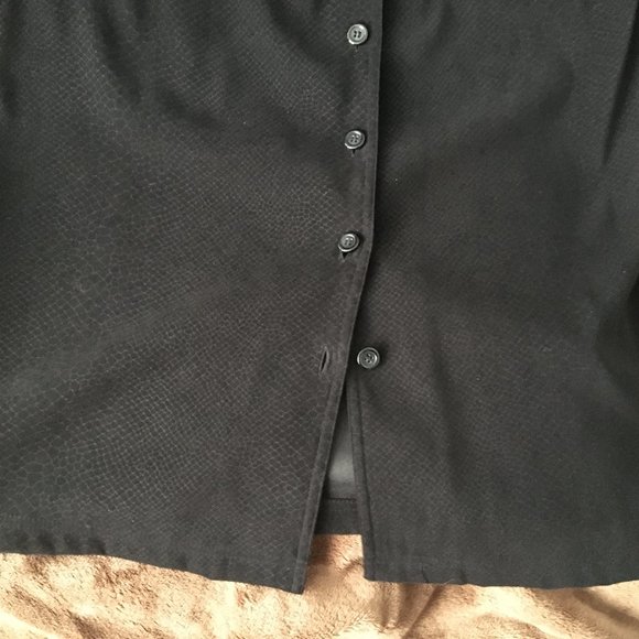 Talbots Moleskin Black Dress - Picture 7 of 8